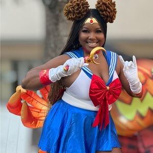 Sailor Moon Inspired Plus size Costume - Blue and Red